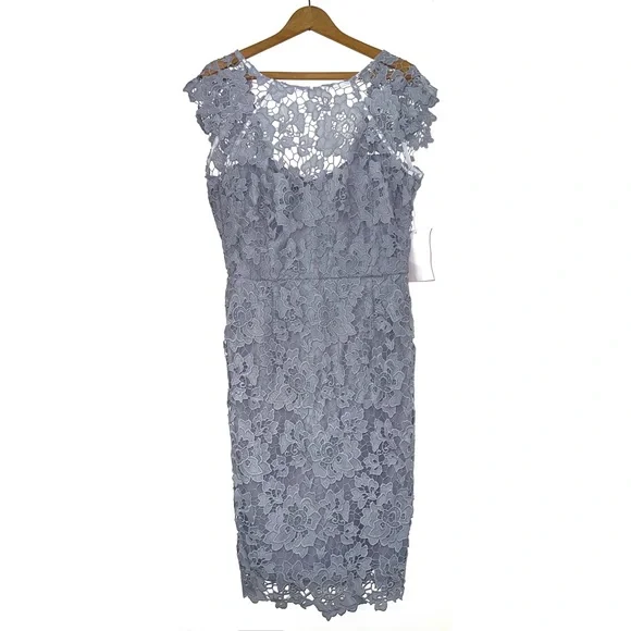 strapless open back dress Rent Asos Design Lace Insert Belted Mini Dress With Button Detail In White main image 1